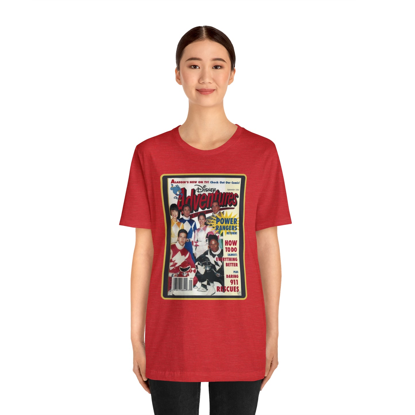90s Throwback Power Rangers Unisex Jersey Short Sleeve Tee
