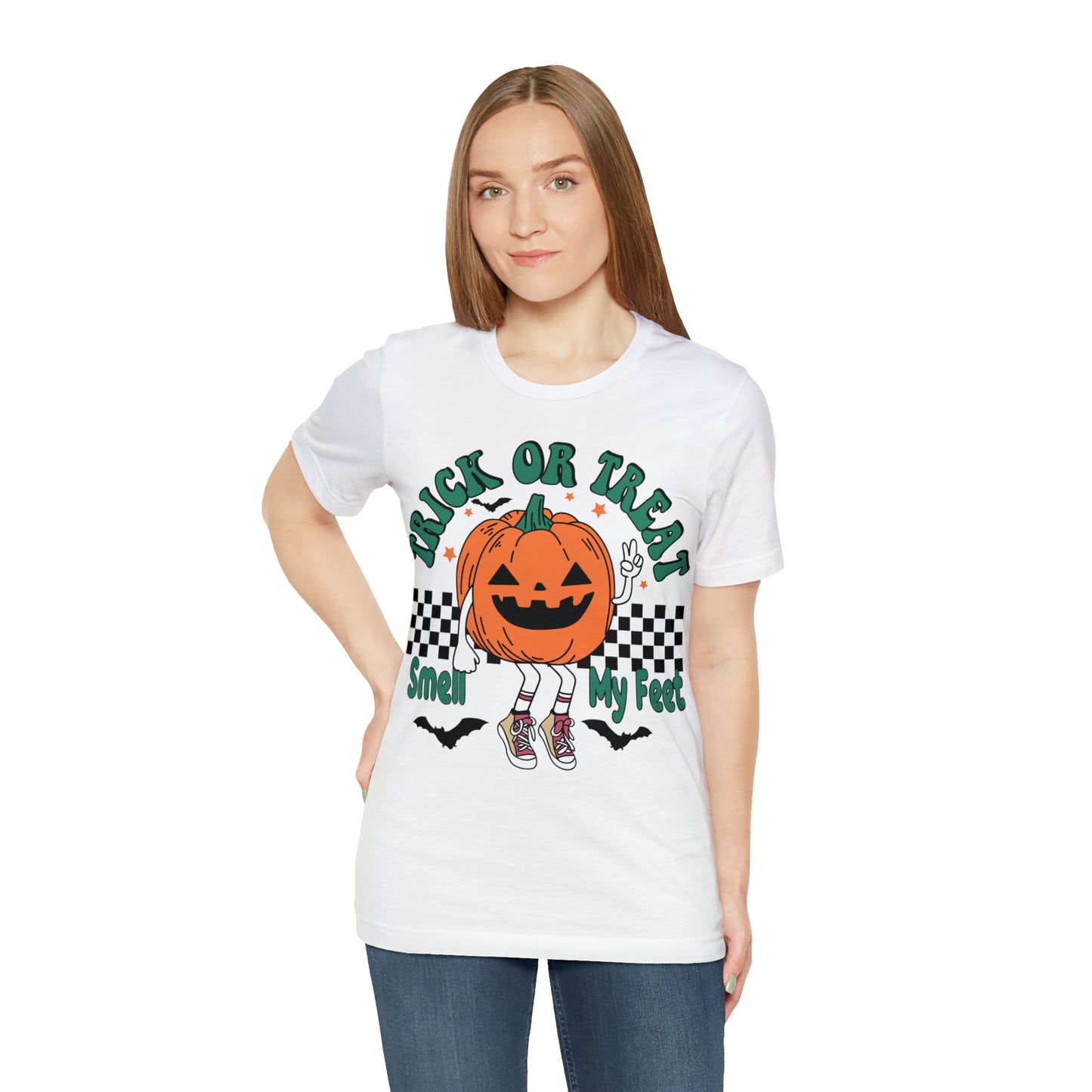 Trick or Treat Smell My Feet | Unisex Jersey Short Sleeve Tee
