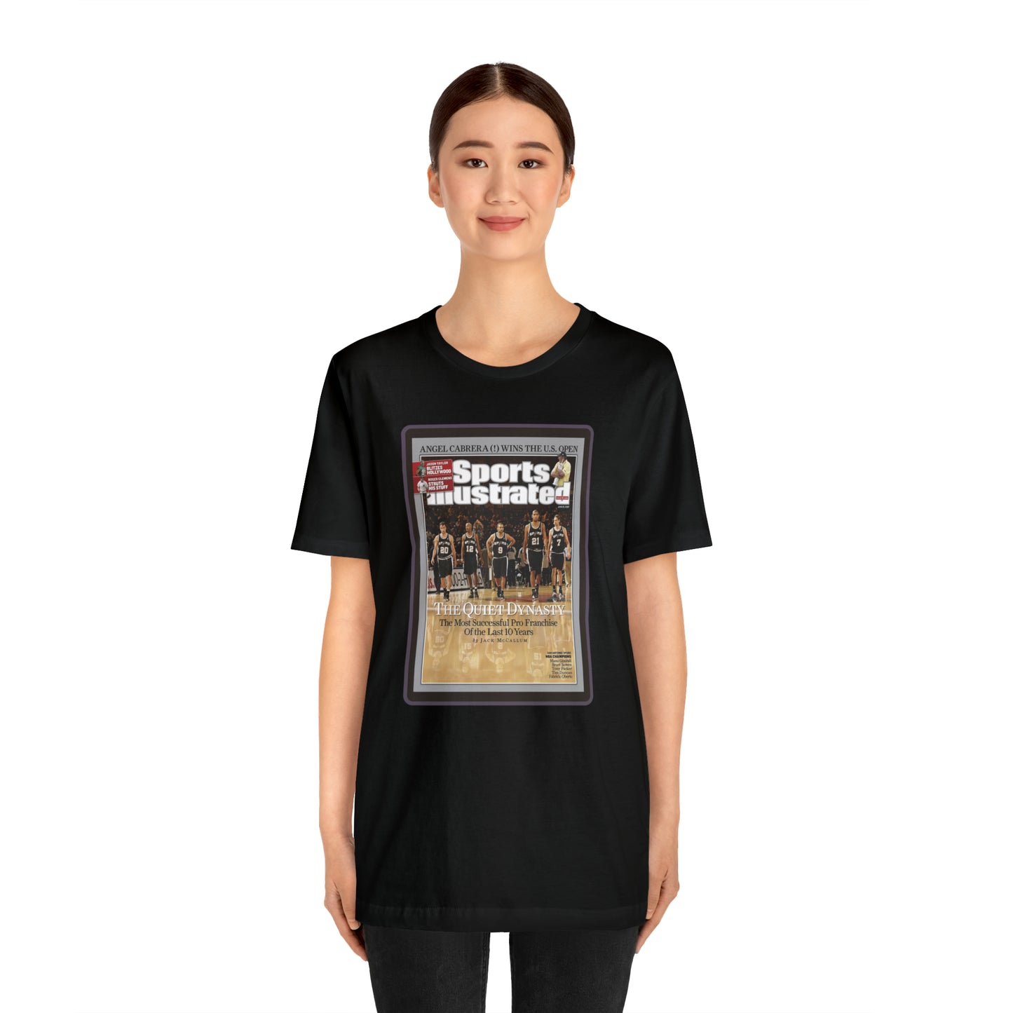 90s Throwback Spurs Basketball Sports Illustrated Unisex Jersey Short Sleeve Tee