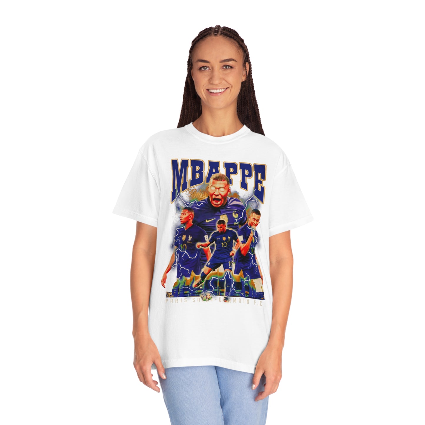 Mbappe Soccer Unisex Garment-Dyed T-shirt