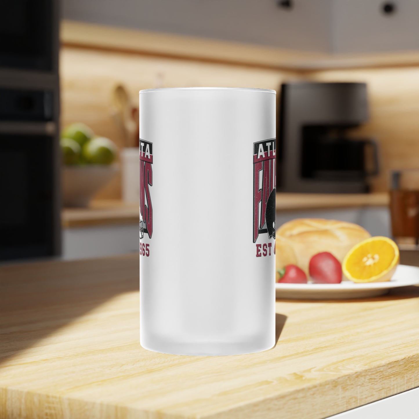 Atlanta Football Frosted Glass Beer Mug