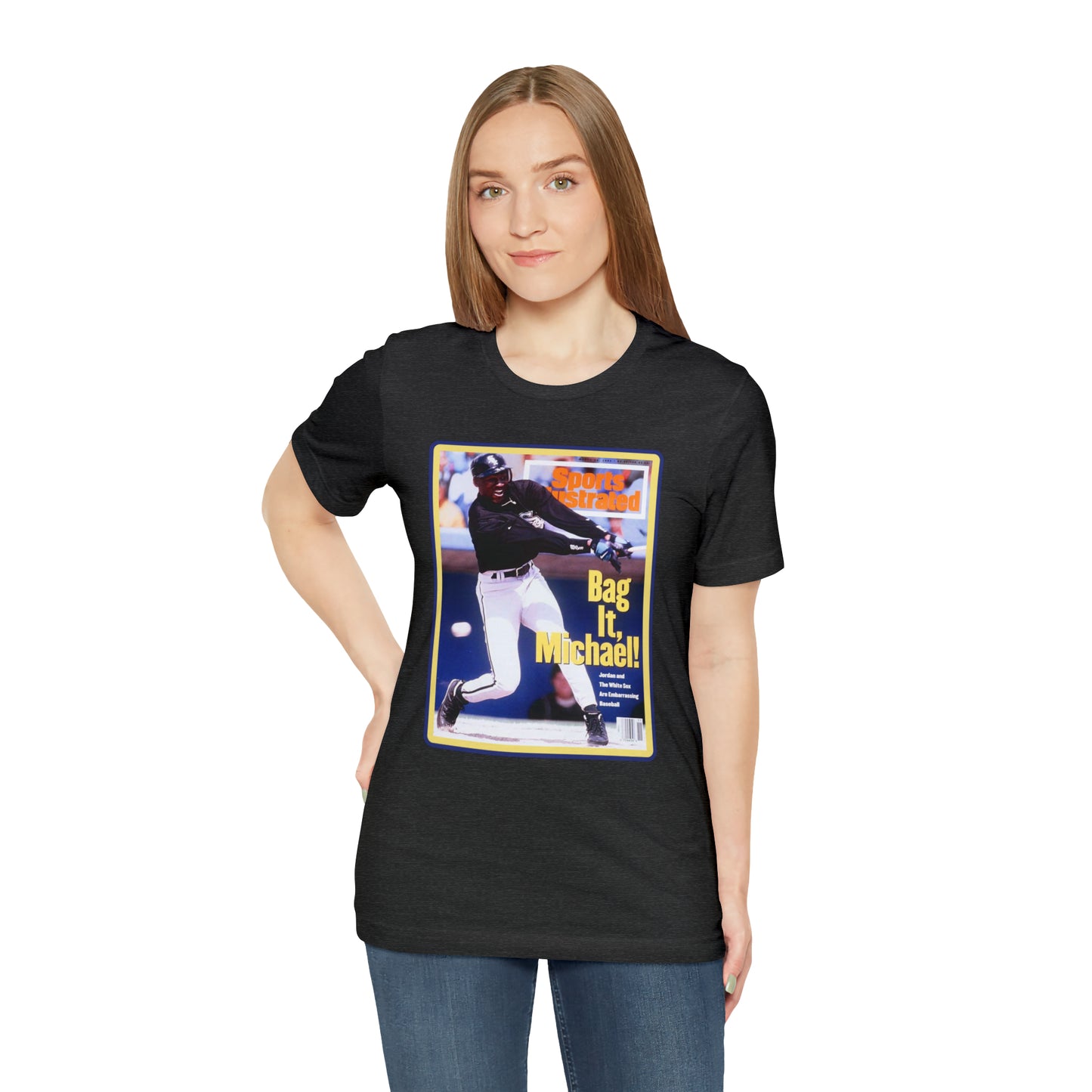 90s Throwback Michael Jordan Sports Illustrated Magazine Unisex Jersey Short Sleeve Tee