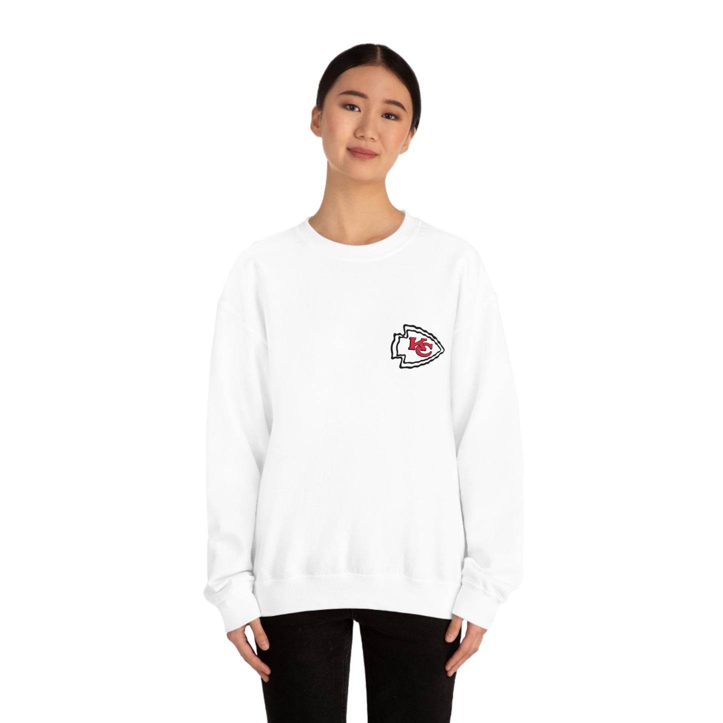 Kansas Mahomes Football Unisex Heavy Blend Crewneck Sweatshirt Front/Back Print