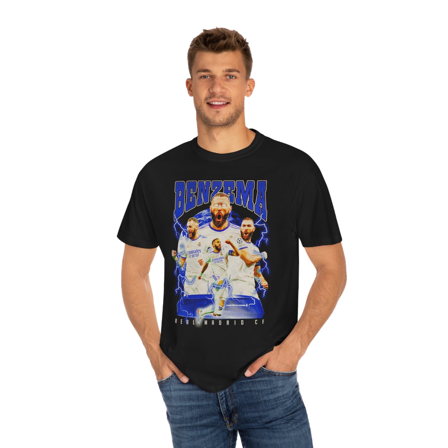 Benzema Soccer Unisex Garment-Dyed T-shirt