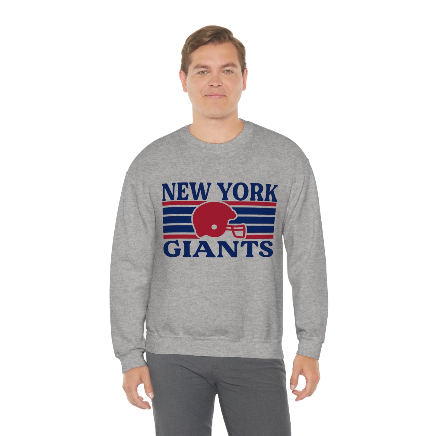 Retro Style New York Football Unisex Heavy Blend Crewneck Sweatshirt