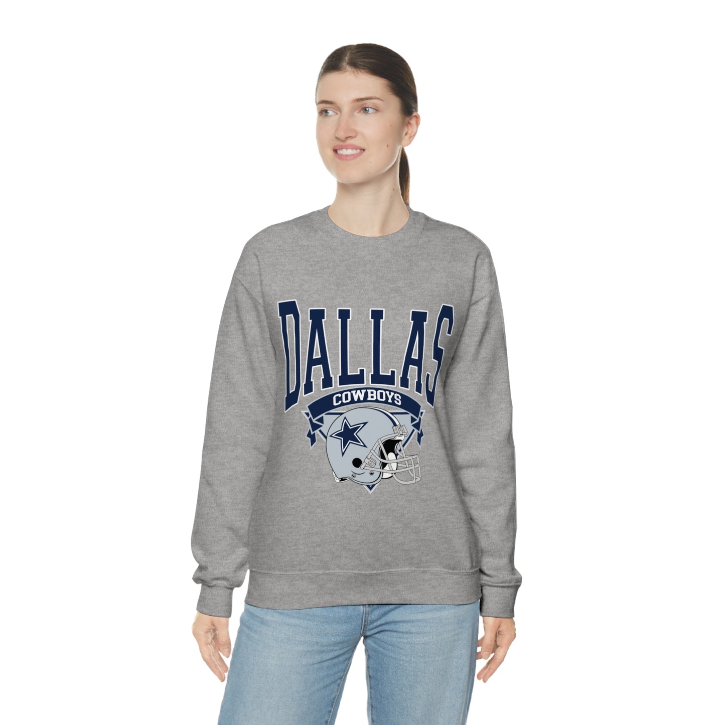 Dallas Cowboys Football Unisex Heavy Blend Crewneck Sweatshirt