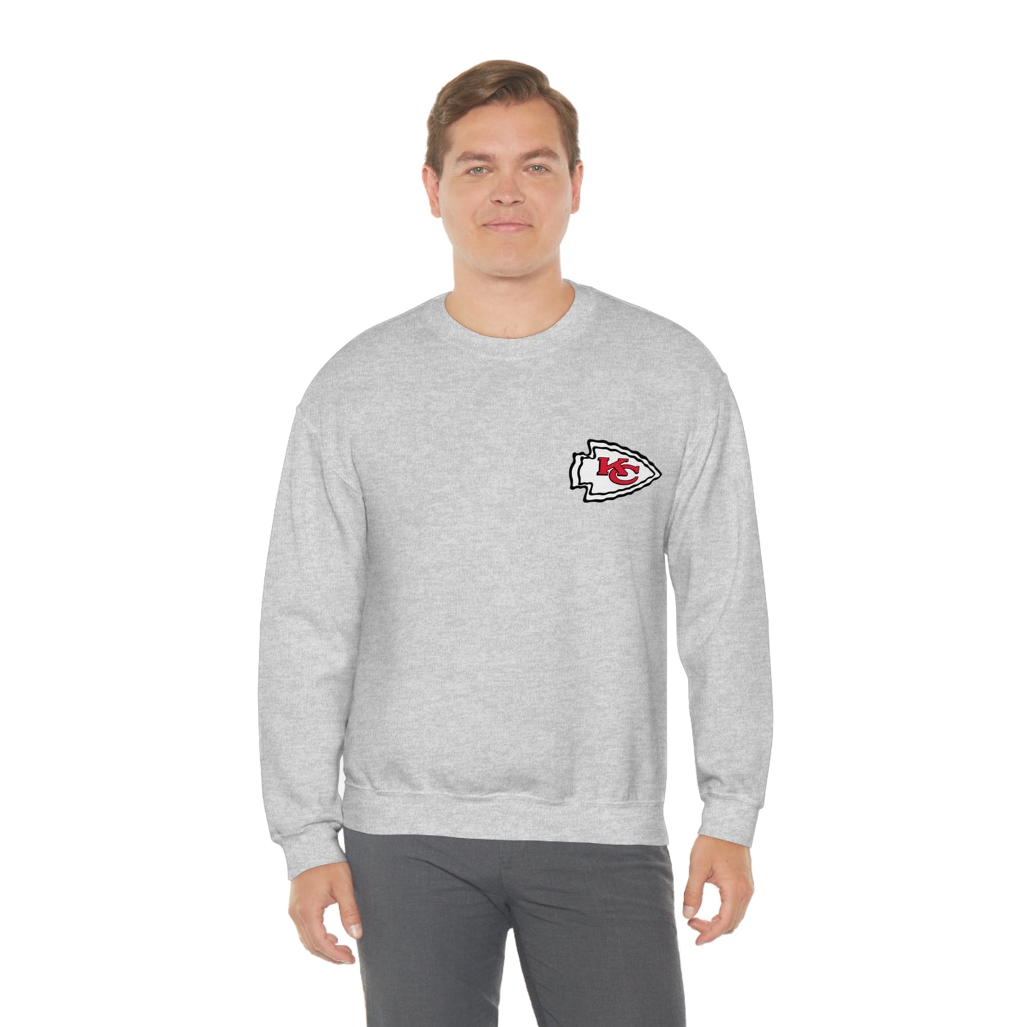 Kansas Mahomes Football Unisex Heavy Blend Crewneck Sweatshirt Front/Back Print