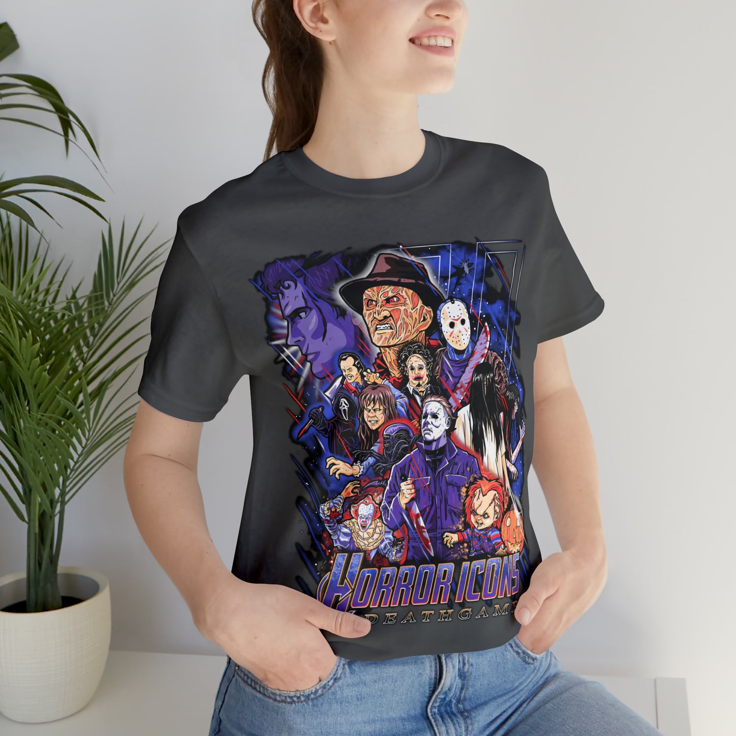 Horror Icons DeathGame | Unisex Jersey Short Sleeve Tee