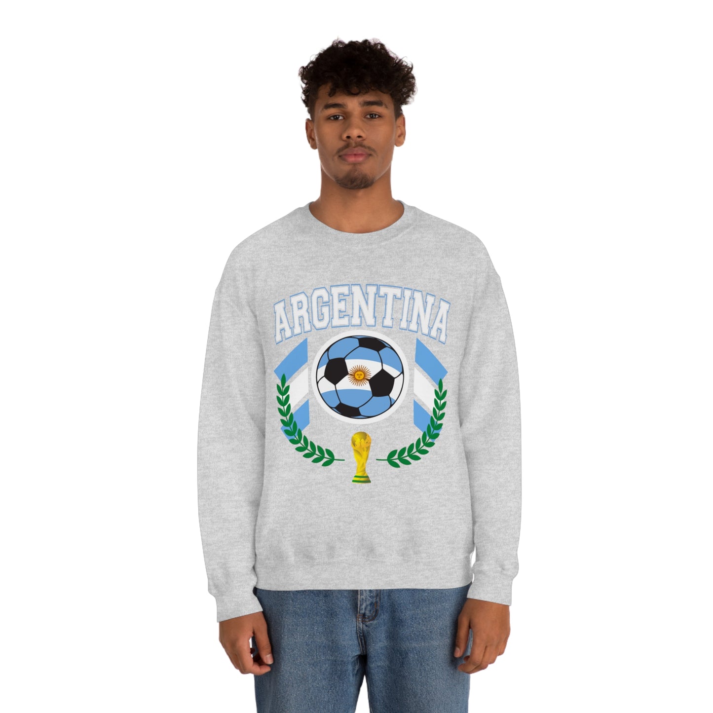 Argentina World Cup Soccer Unisex Heavy Blend Crewneck Sweatshirt