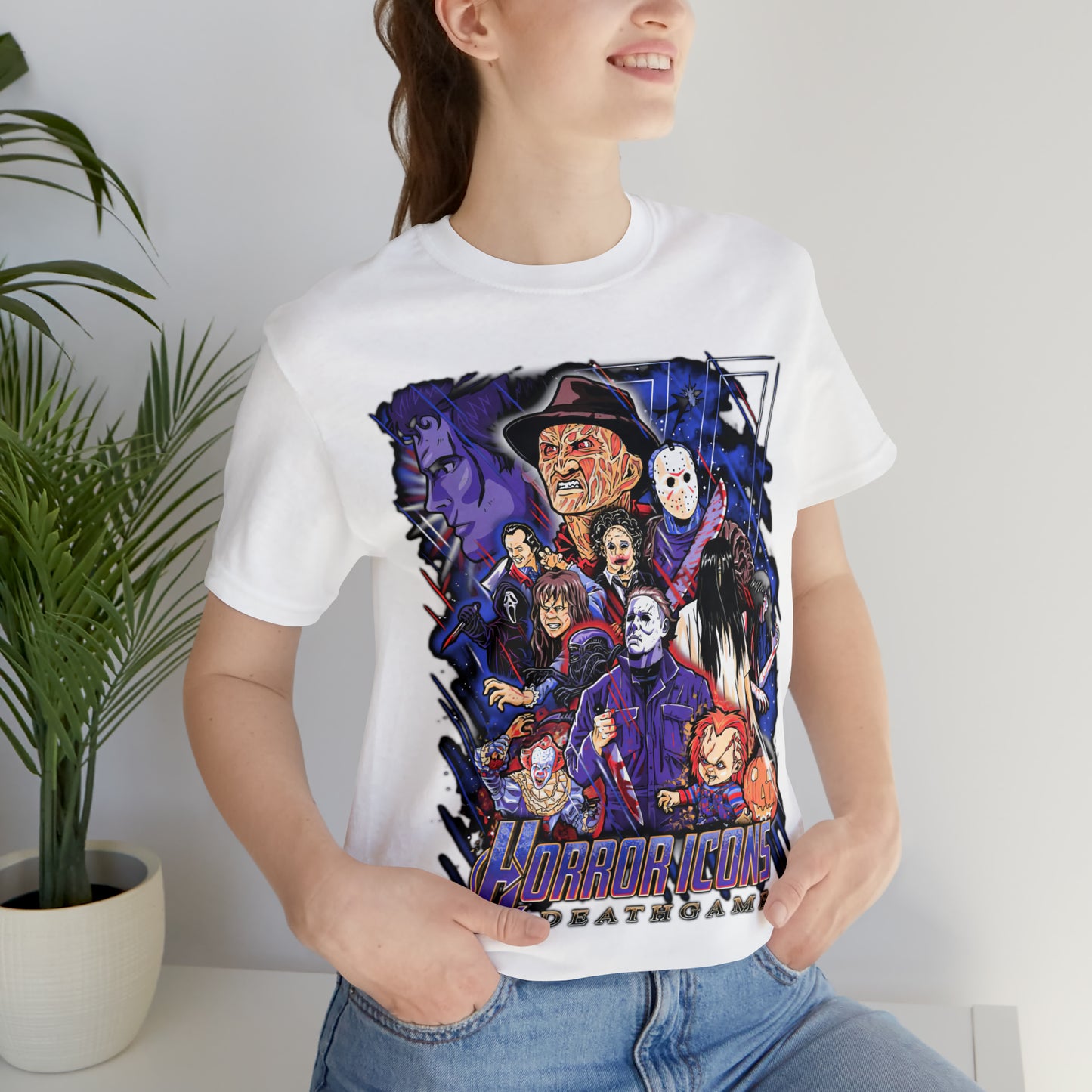 Horror Icons DeathGame | Unisex Jersey Short Sleeve Tee