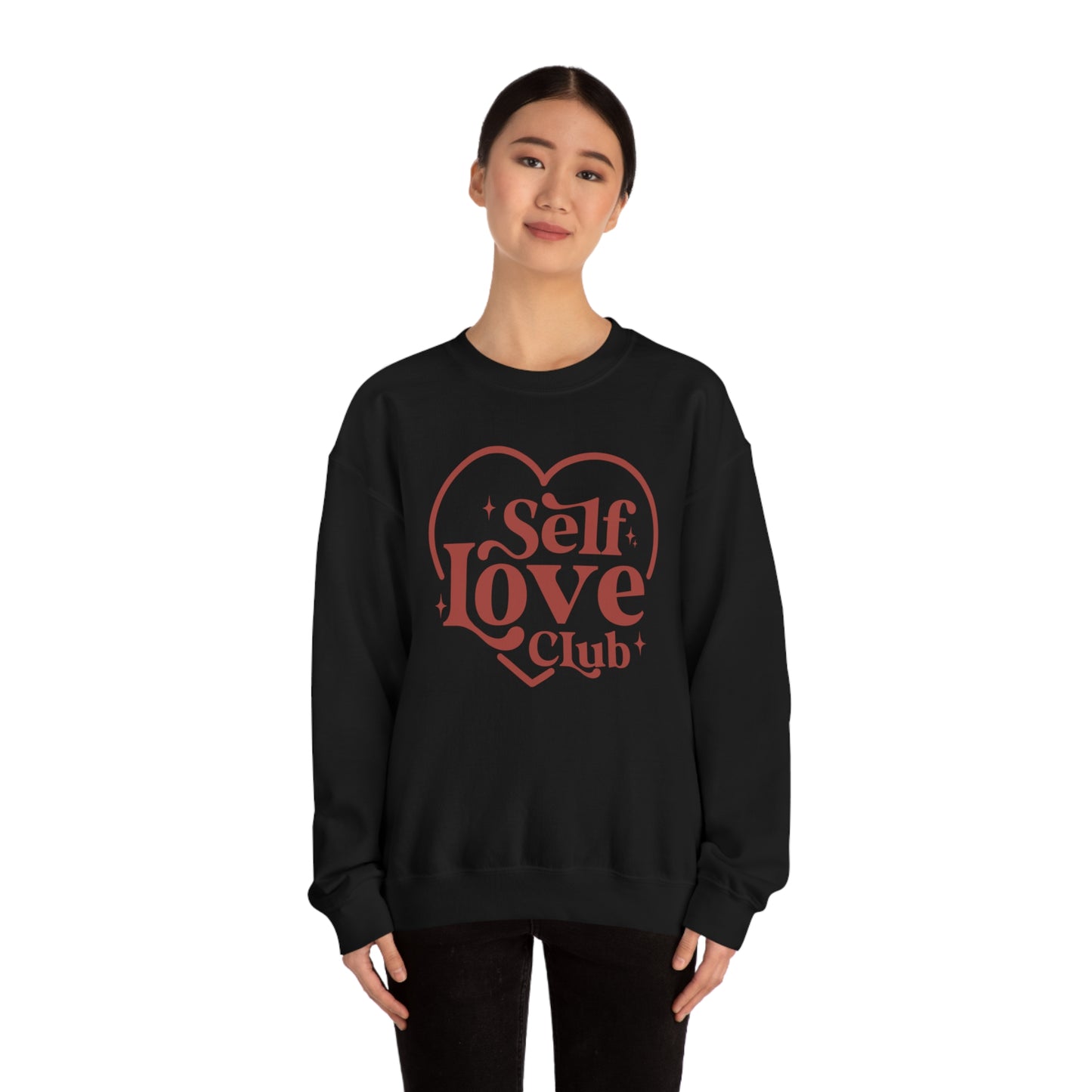 Self Love Club Valentines Day Unisex Heavy Blend Crewneck Sweatshirt