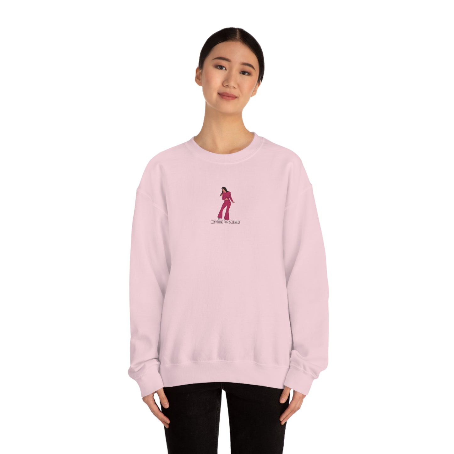 Eeeenything For Selenas Unisex Heavy Blend Crewneck Sweatshirt