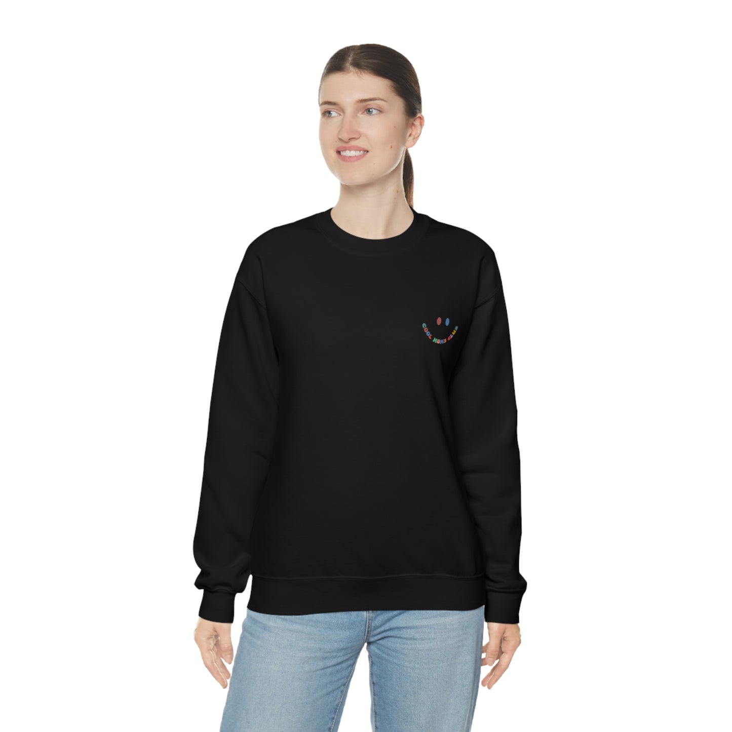 Cool Moms Club Unisex DryBlend® Crewneck Sweatshirt Front/Back Print