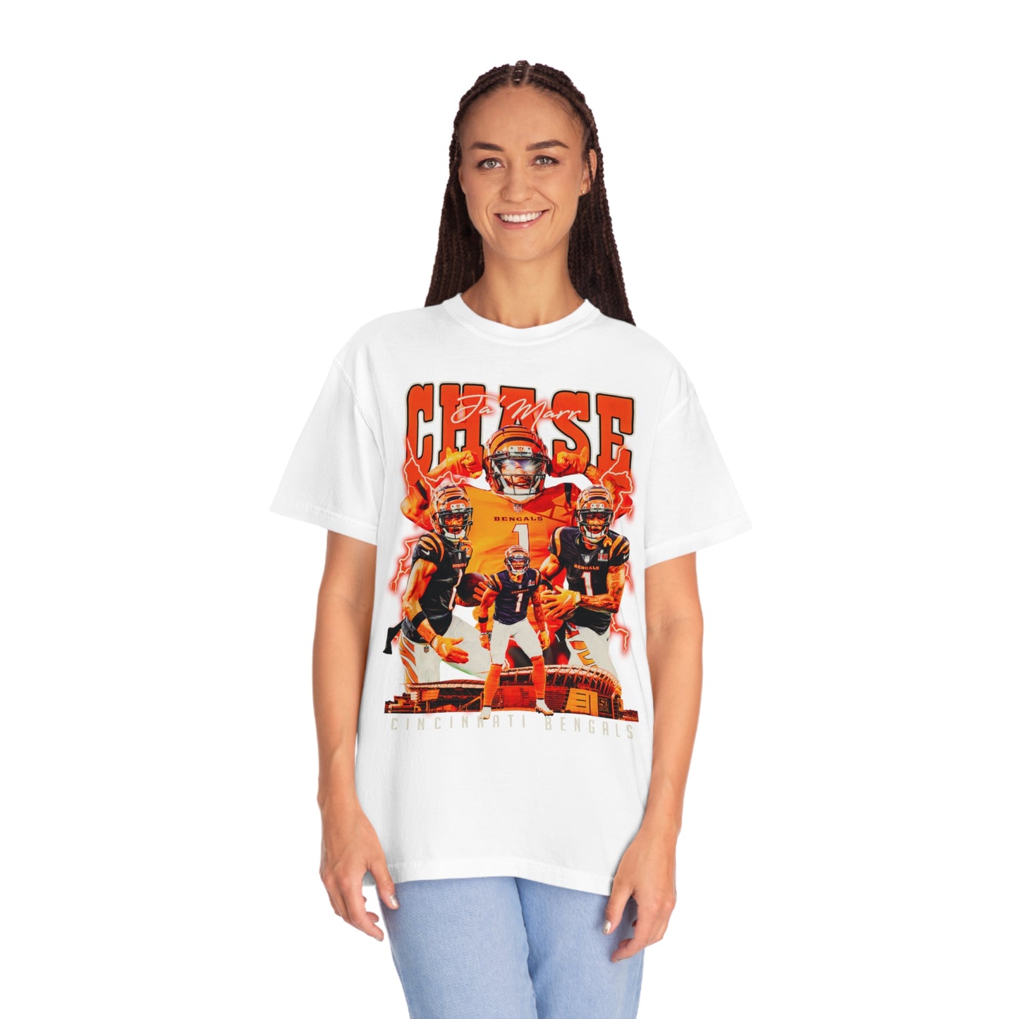 Chase Bengals Football Unisex Garment-Dyed T-shirt