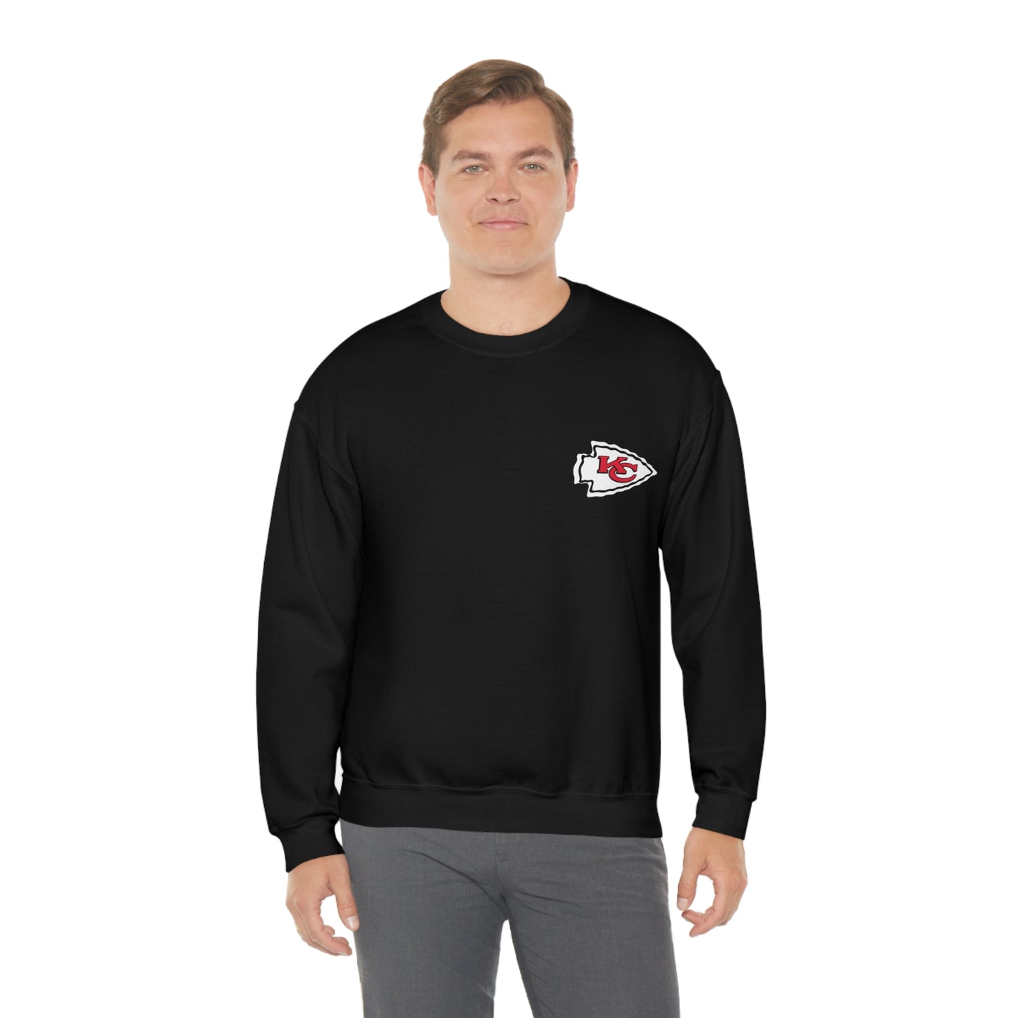 Kansas Mahomes Football Unisex Heavy Blend Crewneck Sweatshirt Front/Back Print