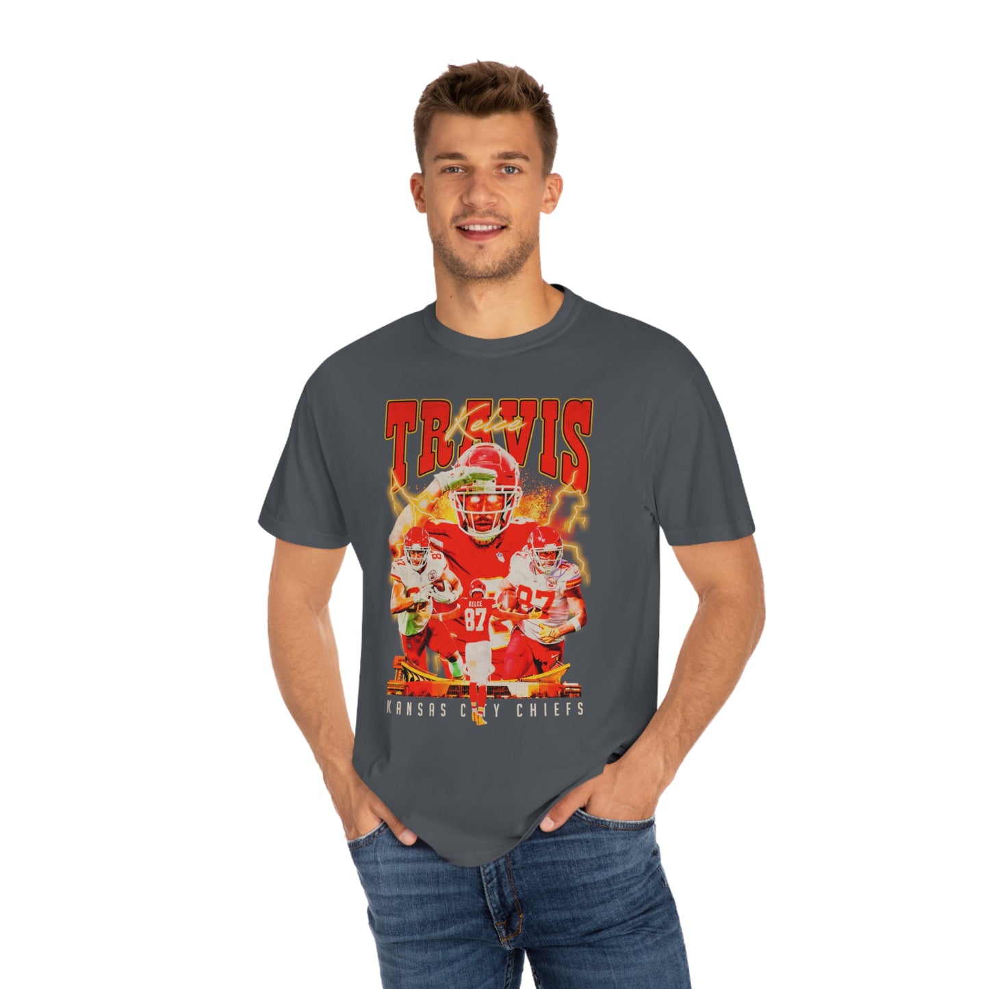 Kelce Kansas Football Unisex Garment-Dyed T-shirt
