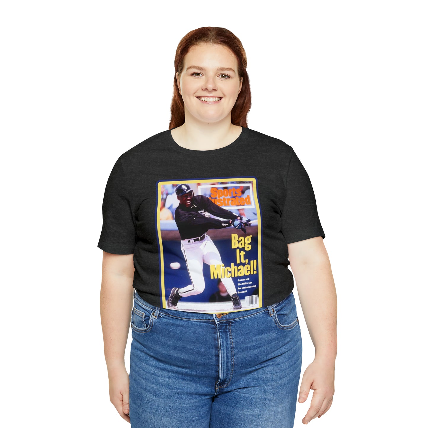 90s Throwback Michael Jordan Sports Illustrated Magazine Unisex Jersey Short Sleeve Tee