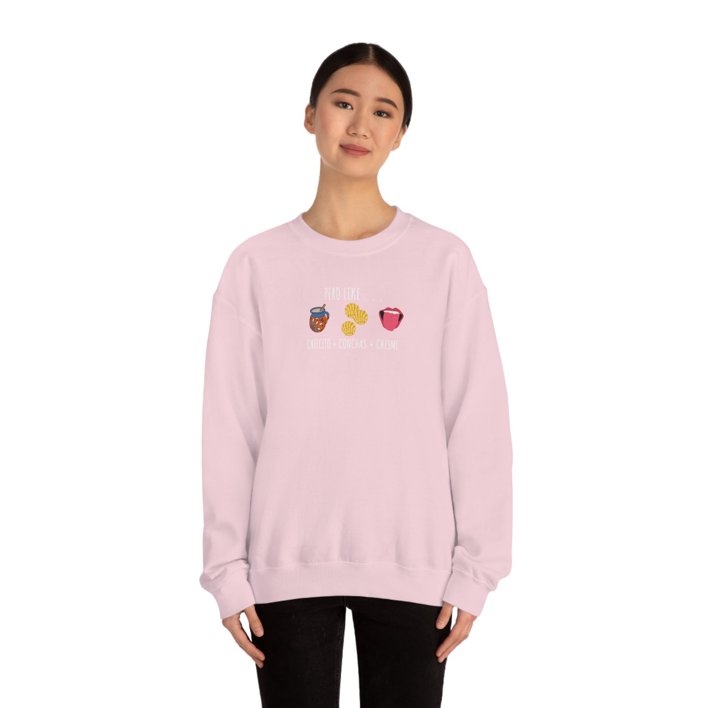 Cafecito Conchas Chisme Unisex Heavy Blend Crewneck Sweatshirt