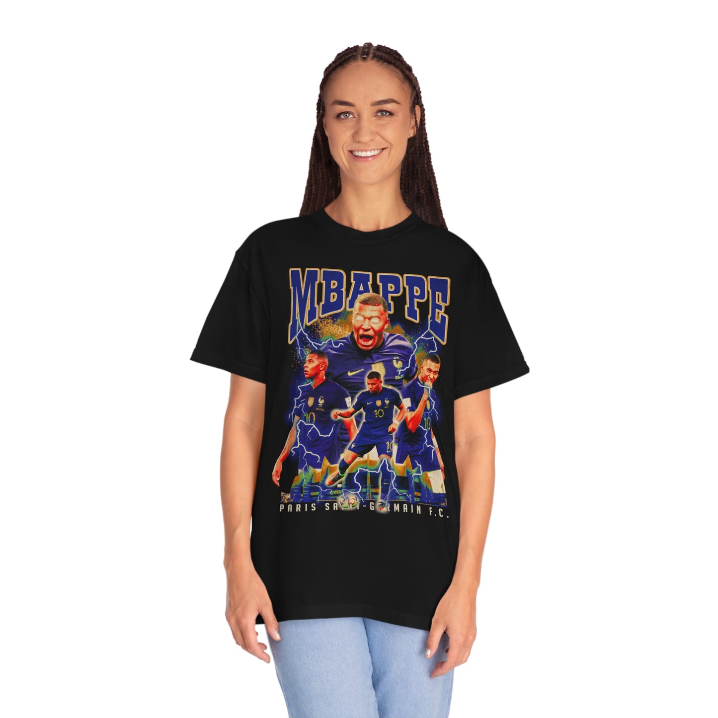 Mbappe Soccer Unisex Garment-Dyed T-shirt