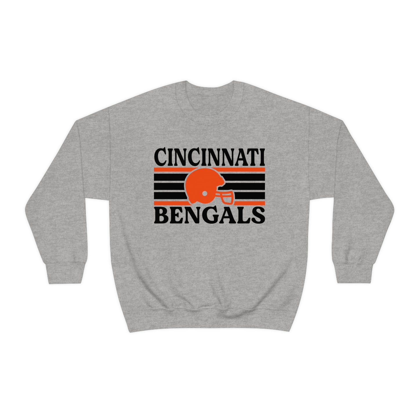 Retro Style Cincinnati Football Unisex Heavy Blend Crewneck Sweatshirt