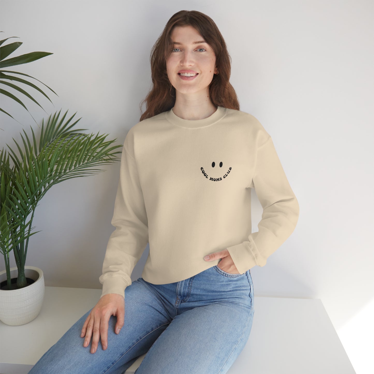 Cool Moms Club Unisex DryBlend® Crewneck Sweatshirt Front/Back Print