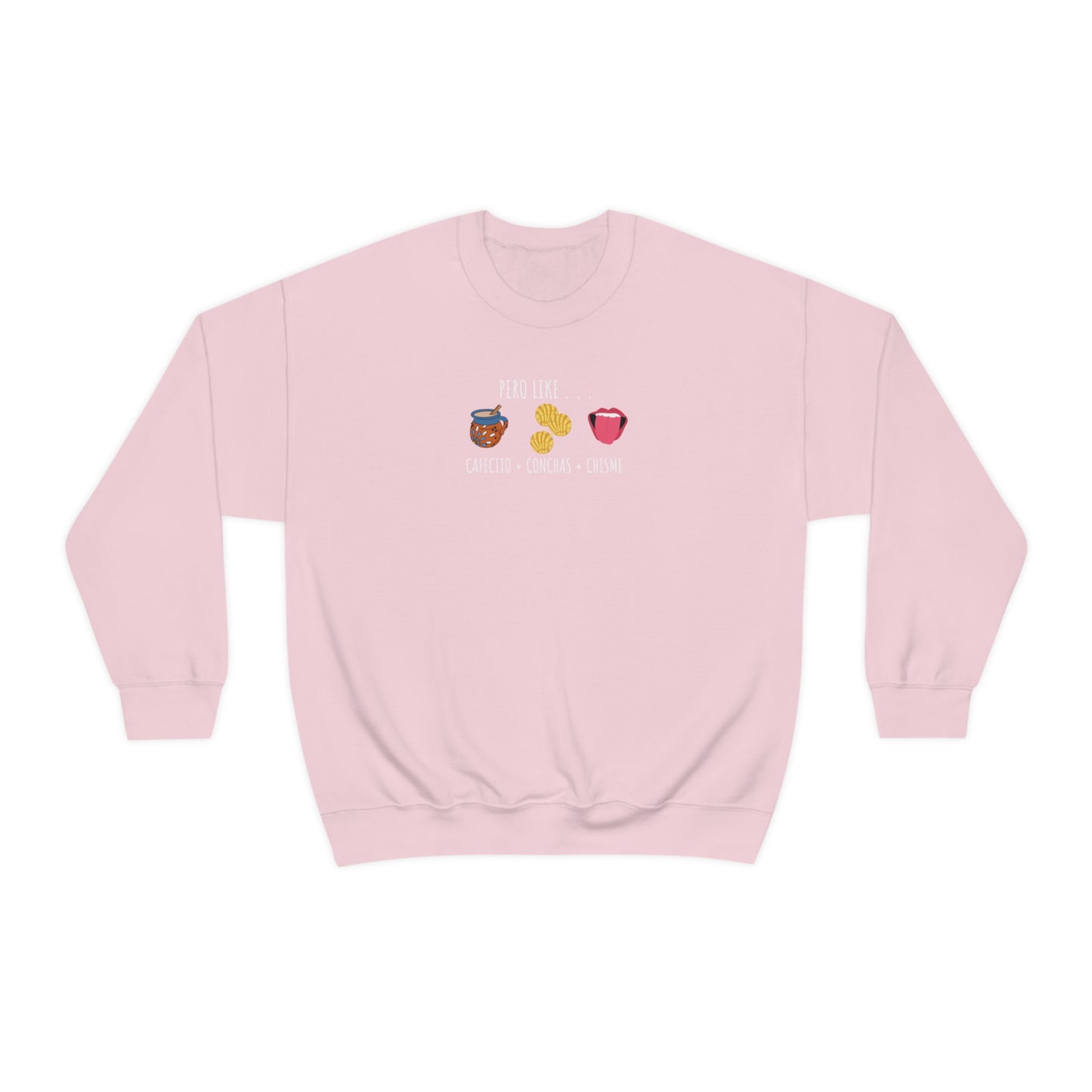 Cafecito Conchas Chisme Unisex Heavy Blend Crewneck Sweatshirt