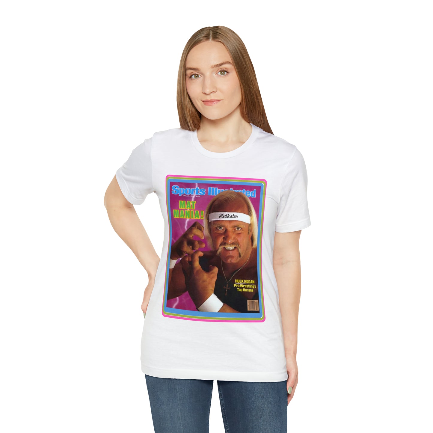 90s Throwback Hulk Hogan Sports Illustrated Magazine Unisex Jersey Short Sleeve Tee
