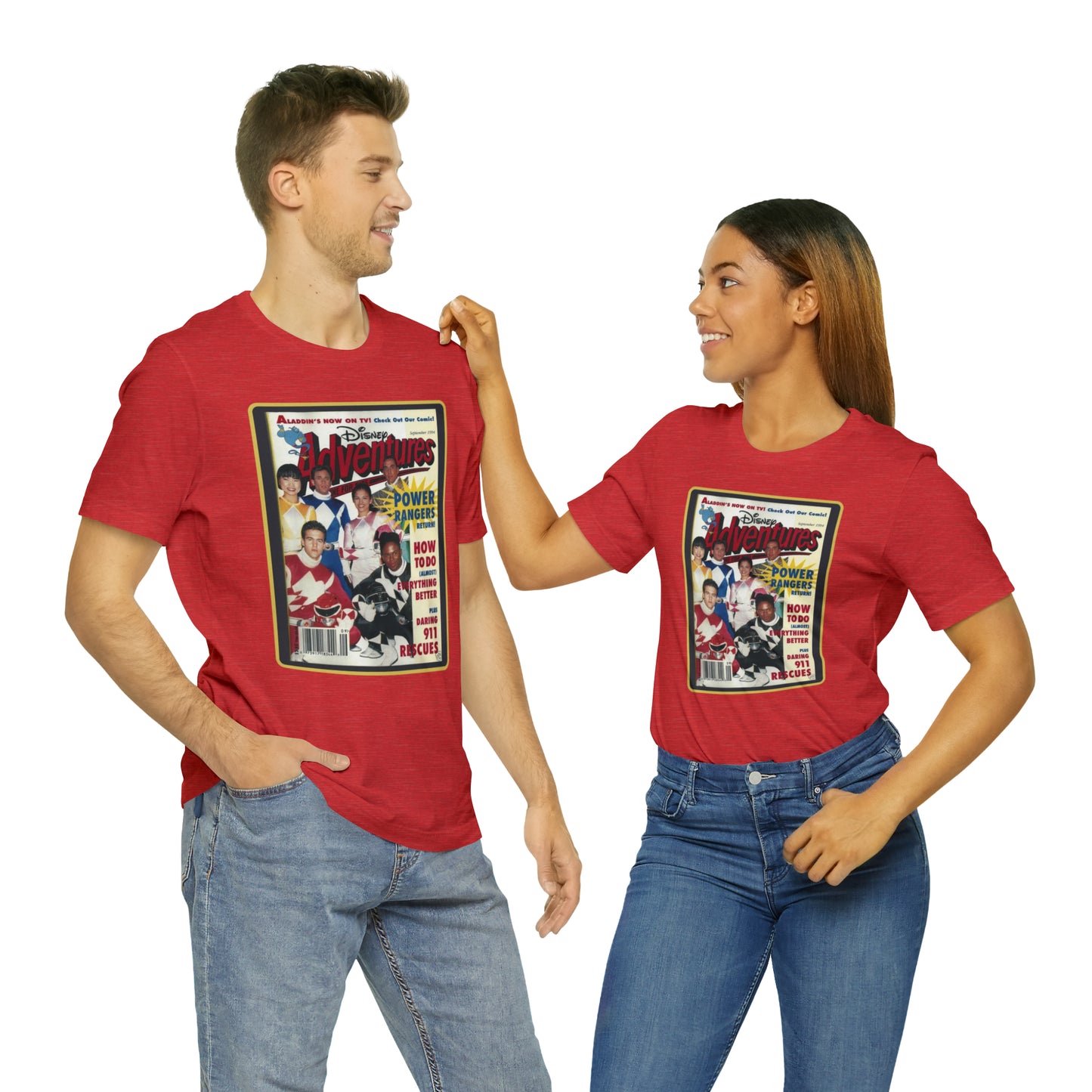 90s Throwback Power Rangers Unisex Jersey Short Sleeve Tee