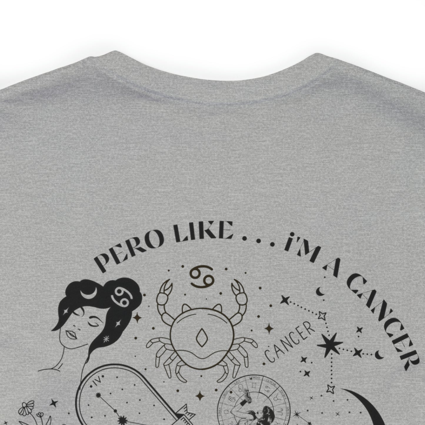 Zodiac Cancer - Astrology Unisex Jersey Short Sleeve Tee Front/Back Print