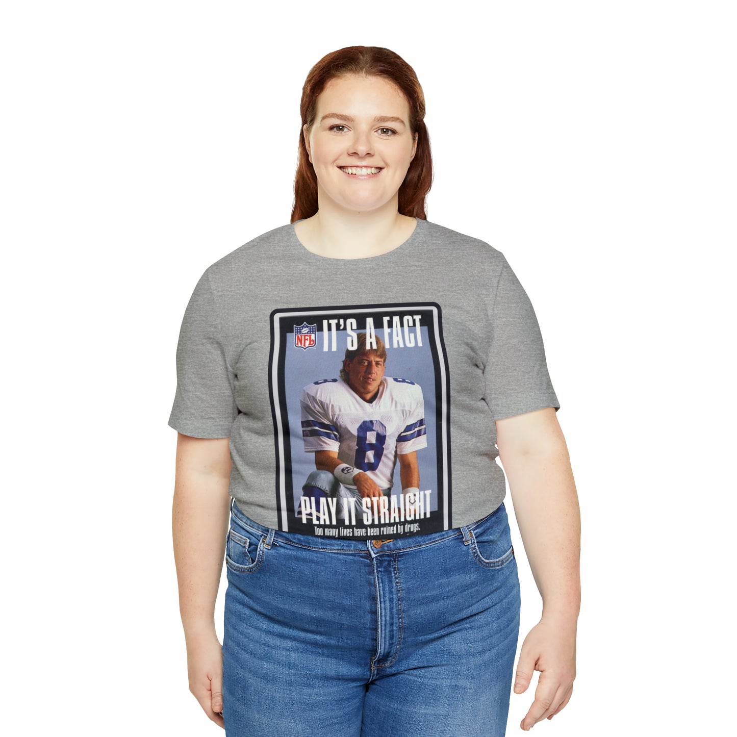 90s Throwback Dallas Cowboys Troy Aikman v2 Sports Illustrated Magazine Unisex Jersey Short Sleeve Tee