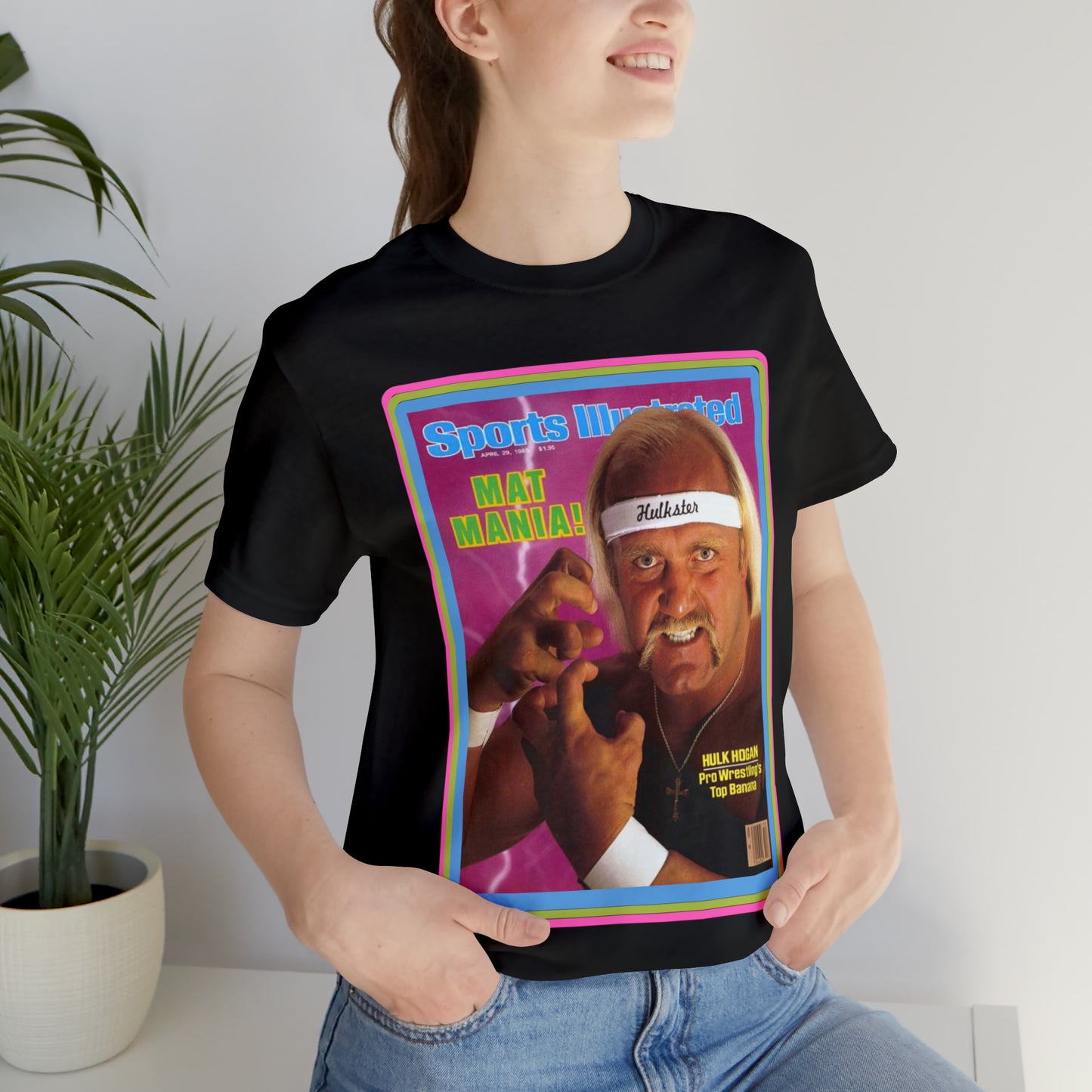 90s Throwback Hulk Hogan Sports Illustrated Magazine Unisex Jersey Short Sleeve Tee