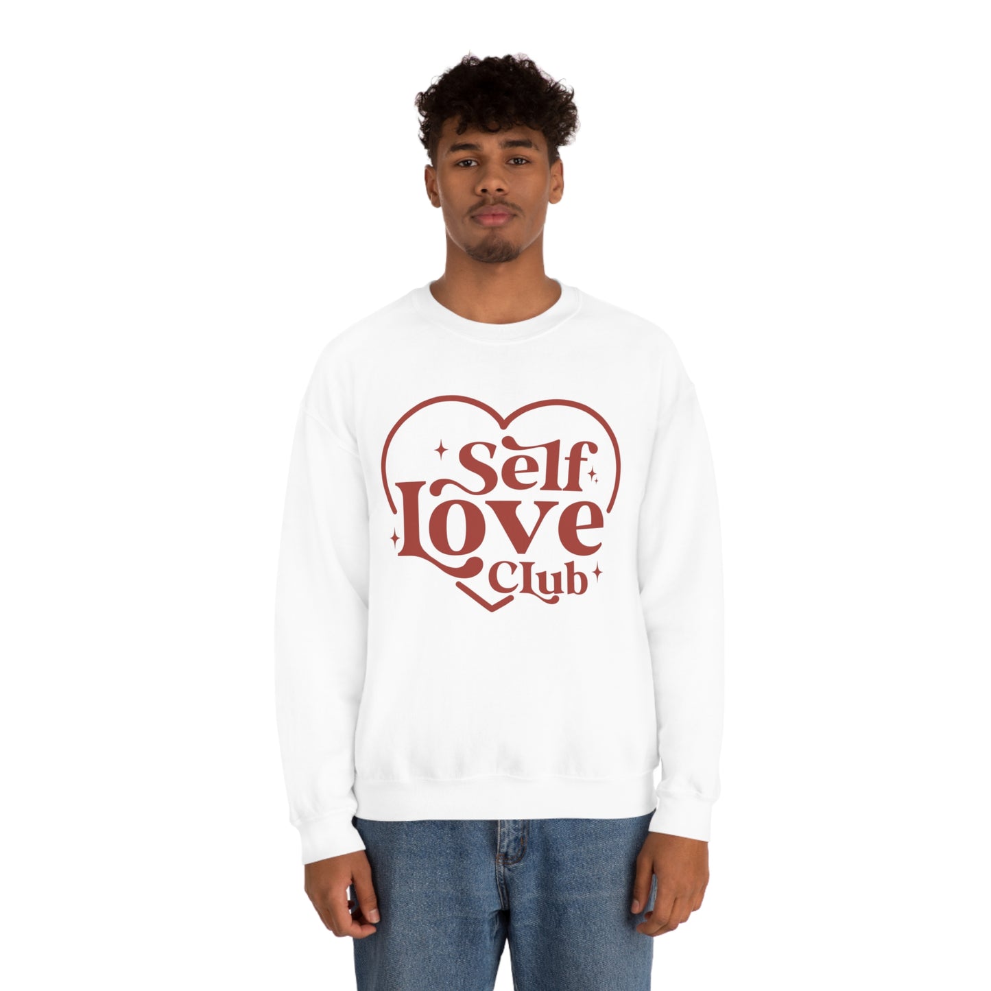 Self Love Club Valentines Day Unisex Heavy Blend Crewneck Sweatshirt
