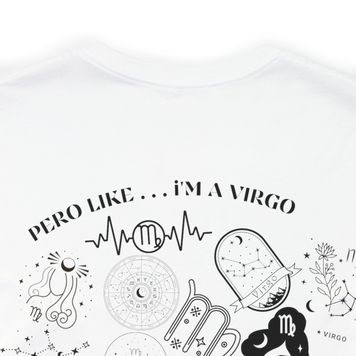 Zodiac Virgo - Astrology Unisex Jersey Short Sleeve Tee Front/Back Print
