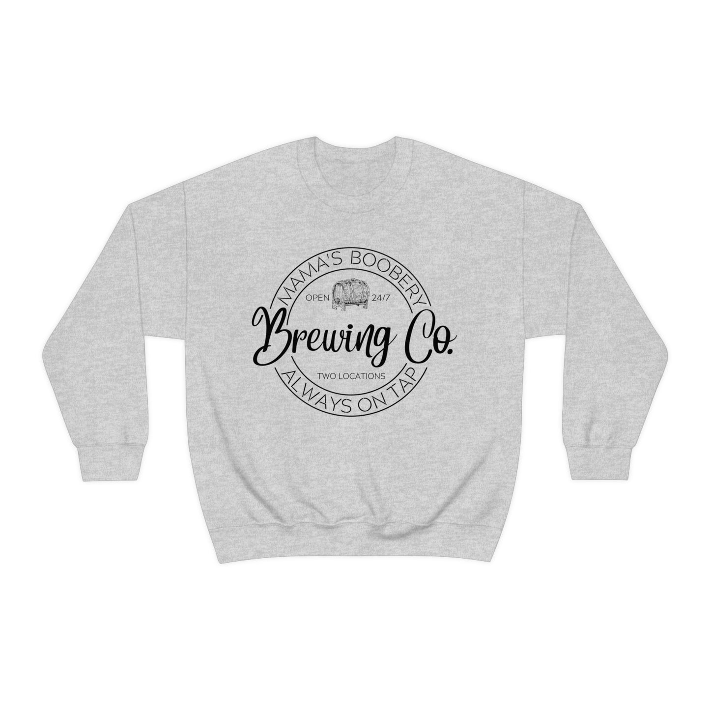 Moms Boobery Brewery Unisex DryBlend® Crewneck Sweatshirt