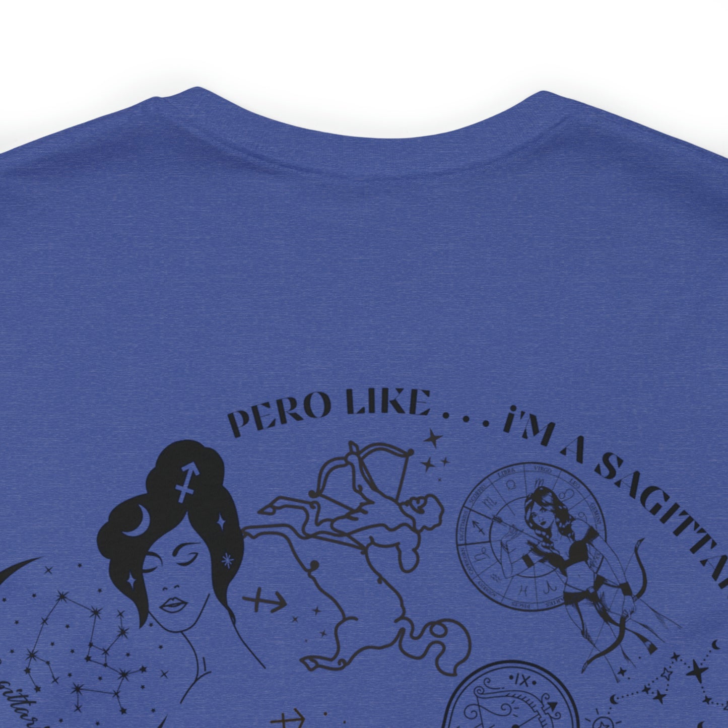 Zodiac Sagittarius - Astrology Unisex Jersey Short Sleeve Tee Front/Back Print
