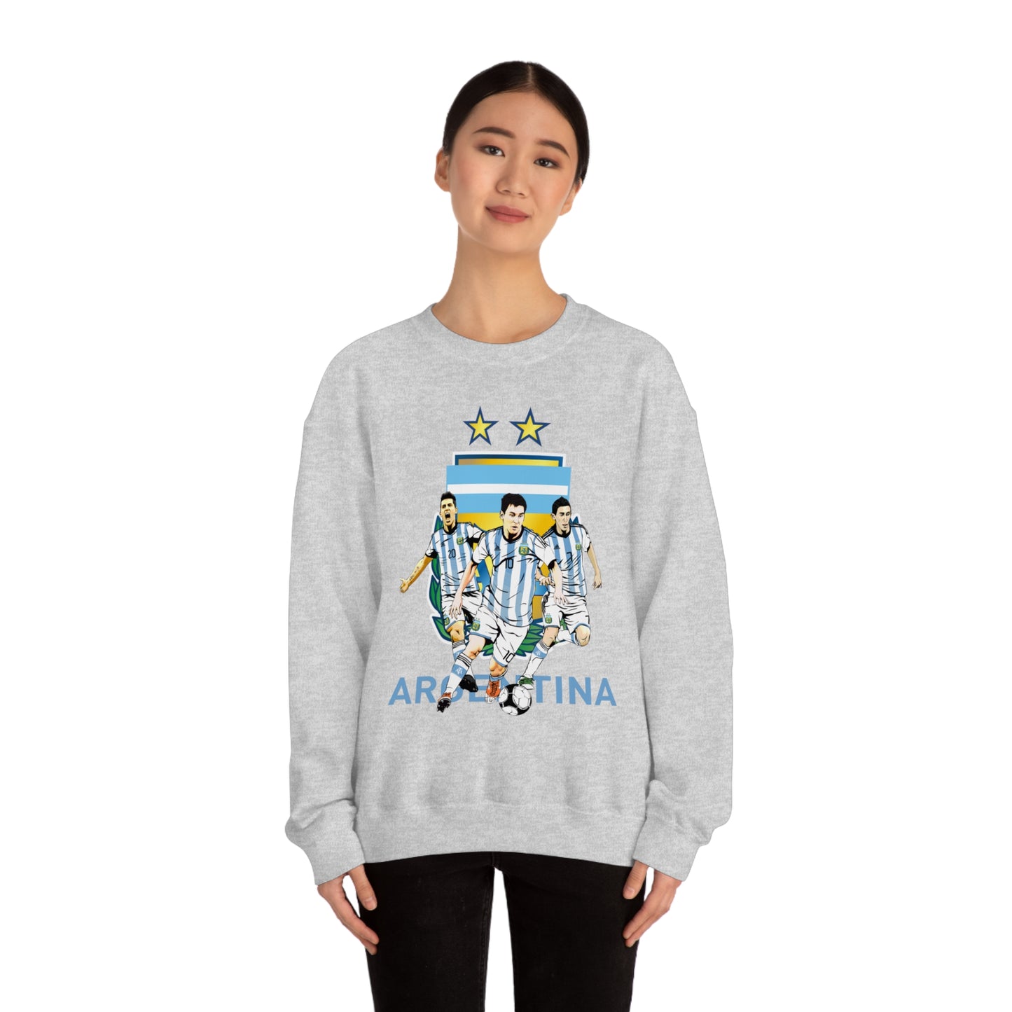 Argentina Soccer Unisex Heavy Blend Crewneck Sweatshirt