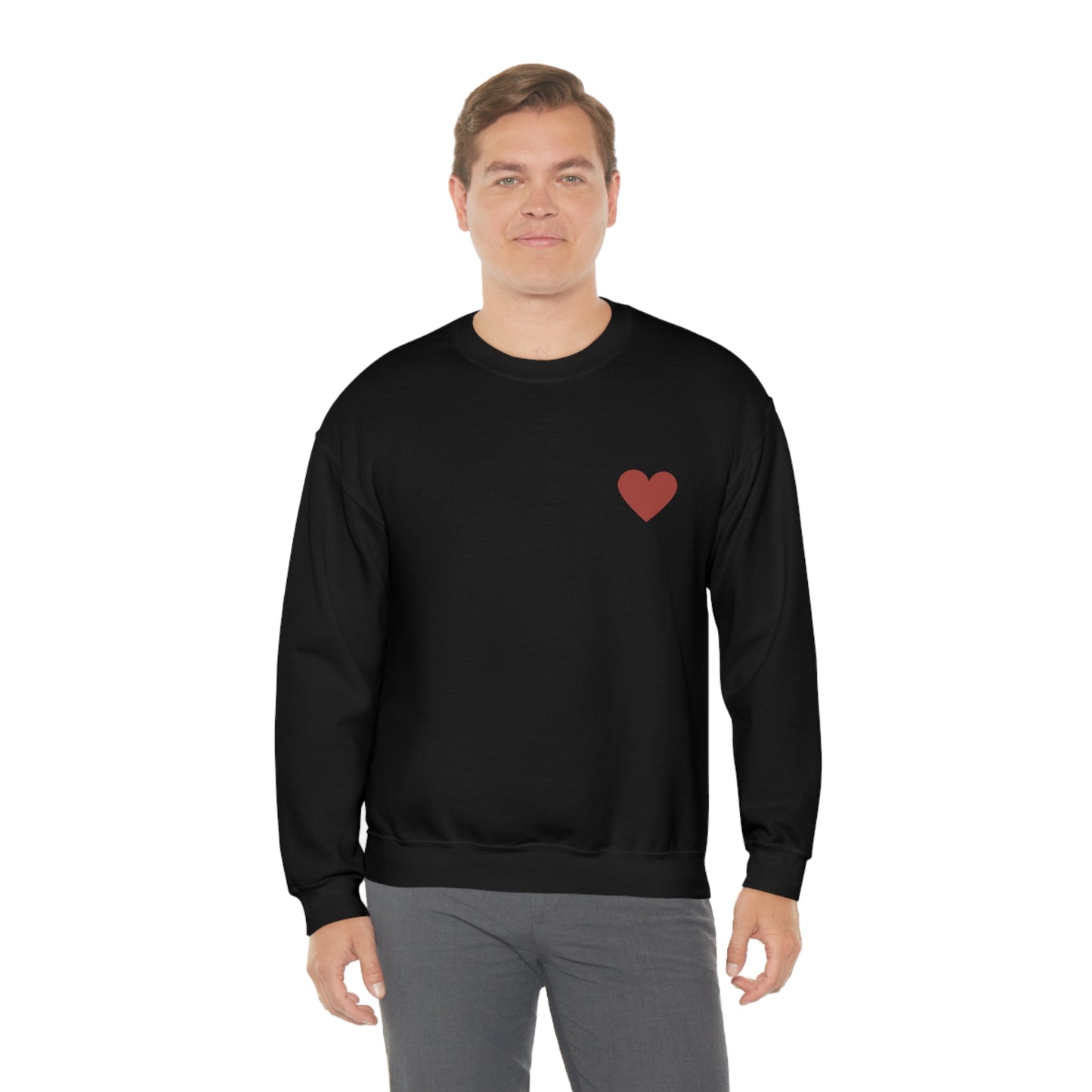 Heart Self Love Club Valentines Day Unisex Heavy Blend Crewneck Sweatshirt Front/Back Print