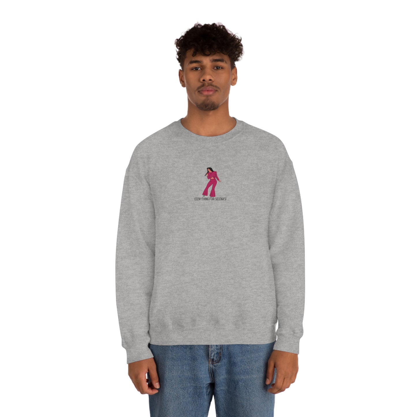 Eeeenything For Selenas Unisex Heavy Blend Crewneck Sweatshirt