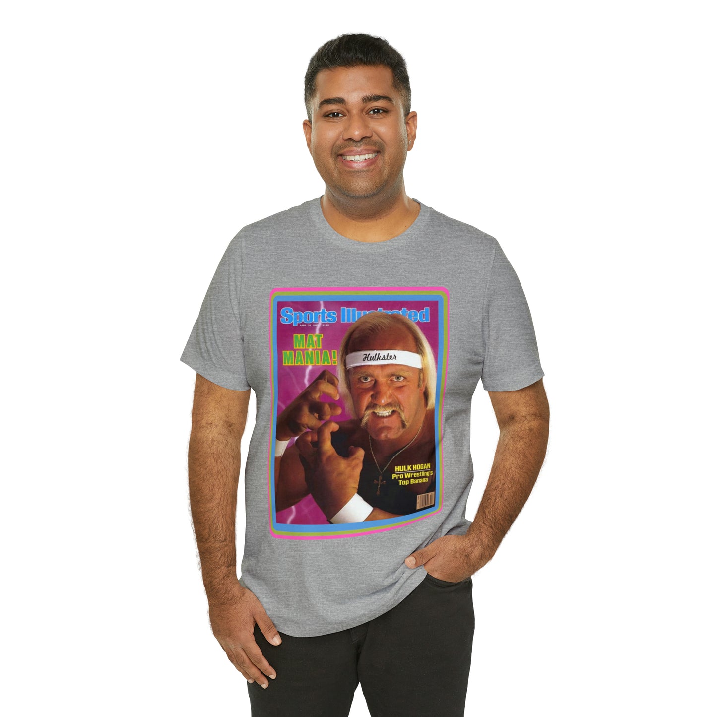 90s Throwback Hulk Hogan Sports Illustrated Magazine Unisex Jersey Short Sleeve Tee