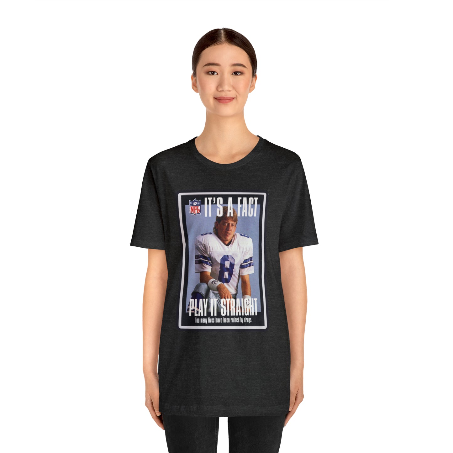 90s Throwback Dallas Cowboys Troy Aikman v2 Sports Illustrated Magazine Unisex Jersey Short Sleeve Tee
