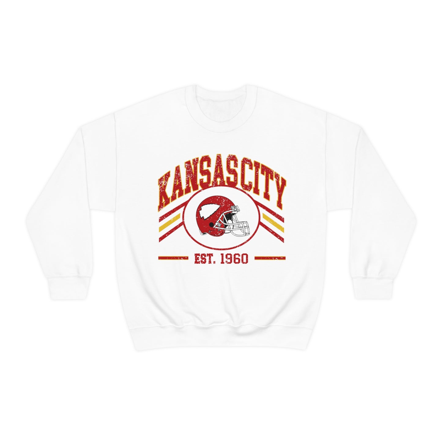 Kansas City Football Unisex Heavy Blend Crewneck Sweatshirt