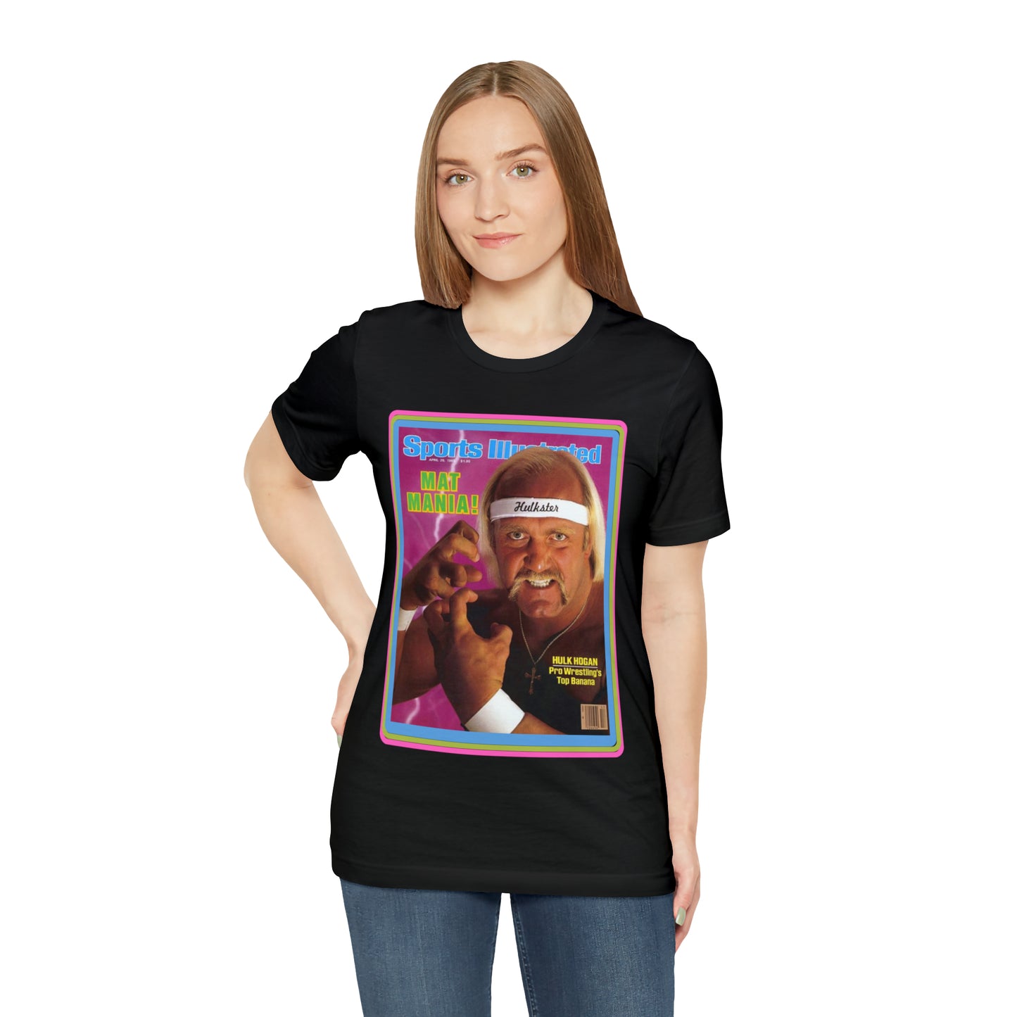 90s Throwback Hulk Hogan Sports Illustrated Magazine Unisex Jersey Short Sleeve Tee