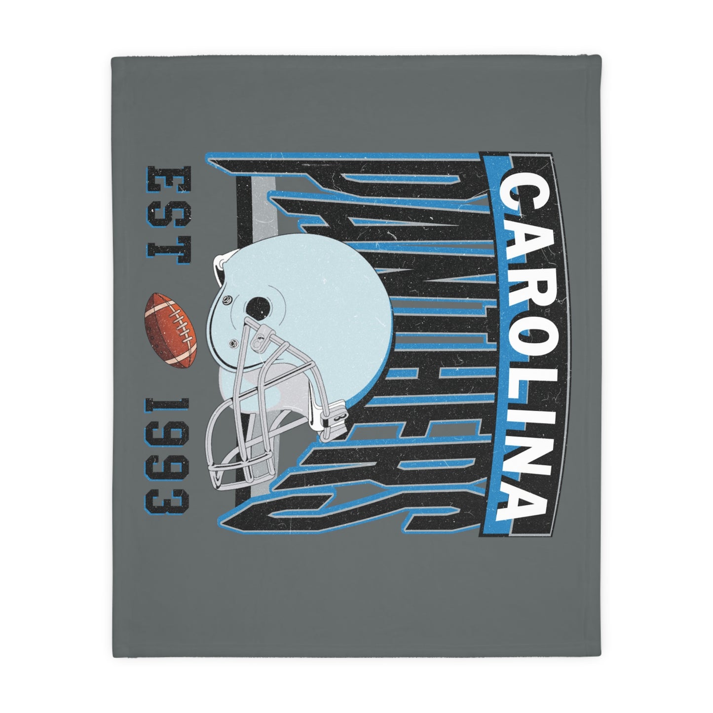 Carolina Football Velveteen Minky Throw Blanket