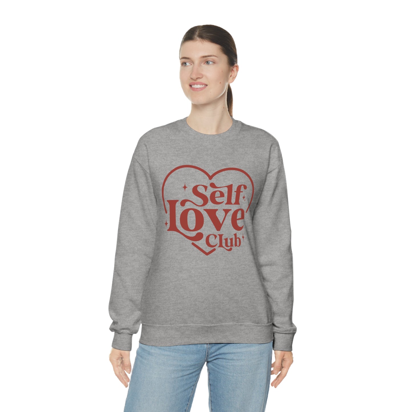 Self Love Club Valentines Day Unisex Heavy Blend Crewneck Sweatshirt