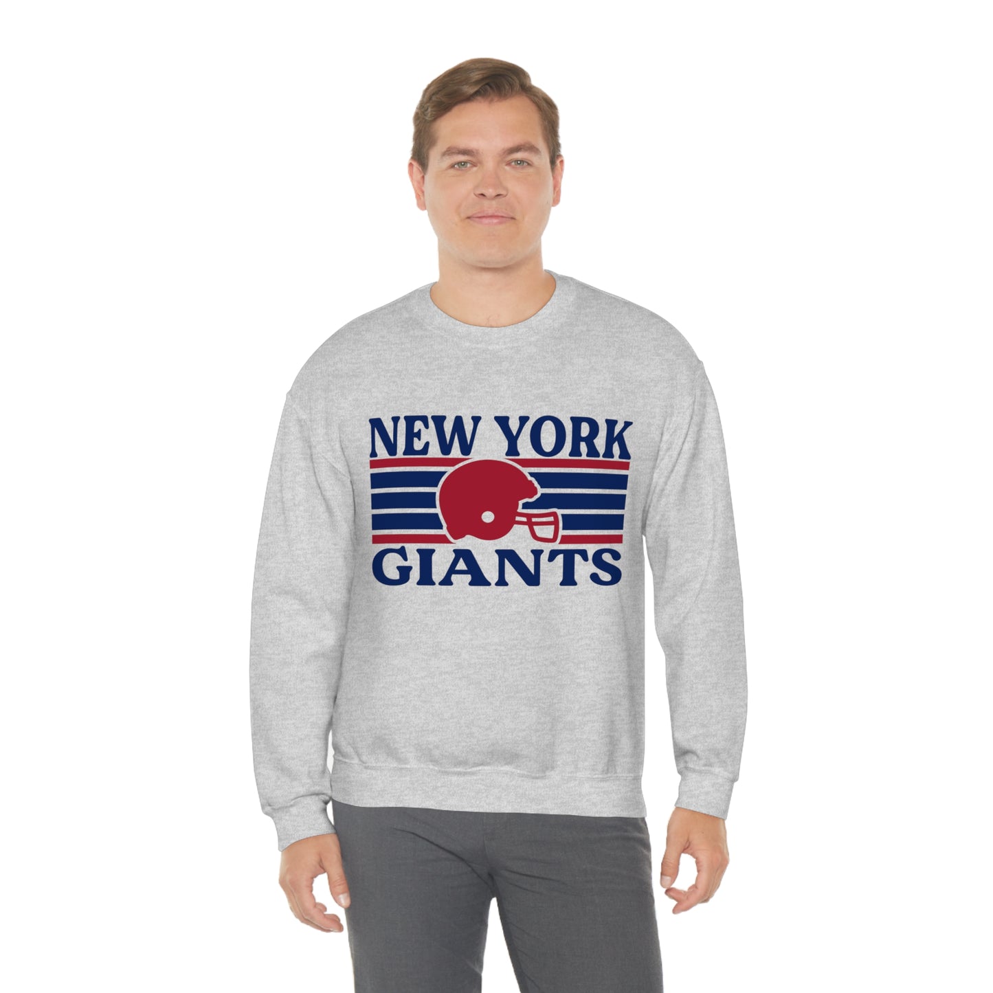 Retro Style New York Football Unisex Heavy Blend Crewneck Sweatshirt