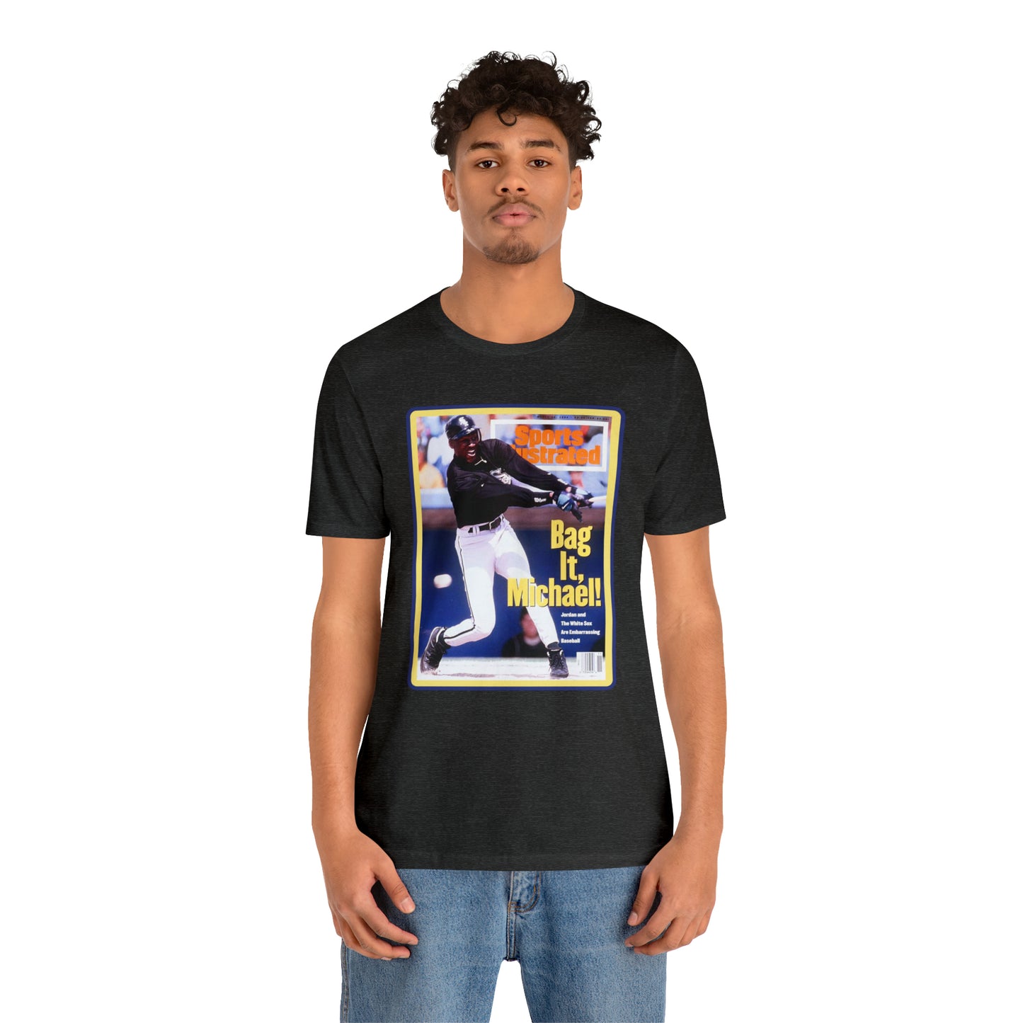 90s Throwback Michael Jordan Sports Illustrated Magazine Unisex Jersey Short Sleeve Tee