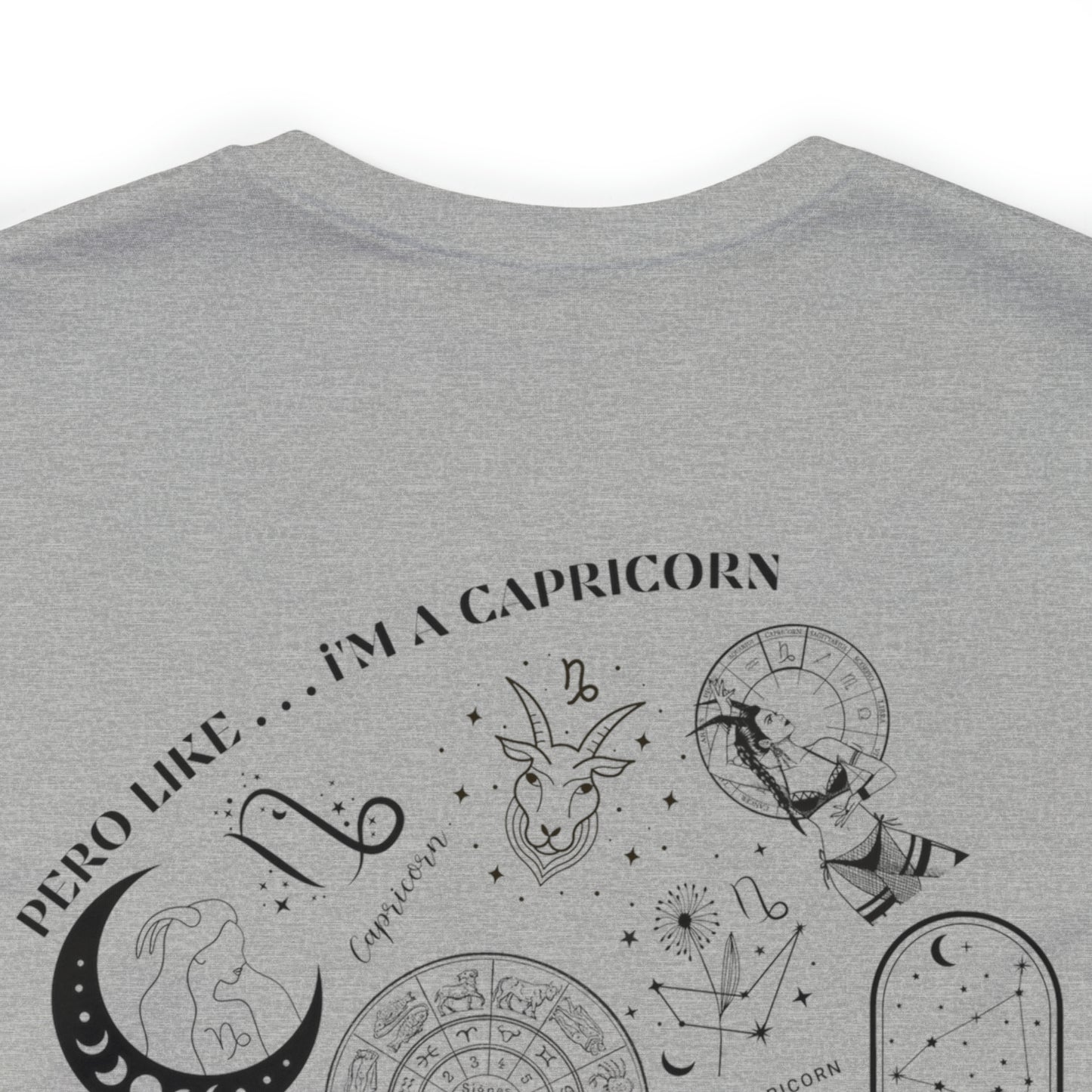 Zodiac Capricorn - Astrology Unisex Jersey Short Sleeve Tee Front/Back Print