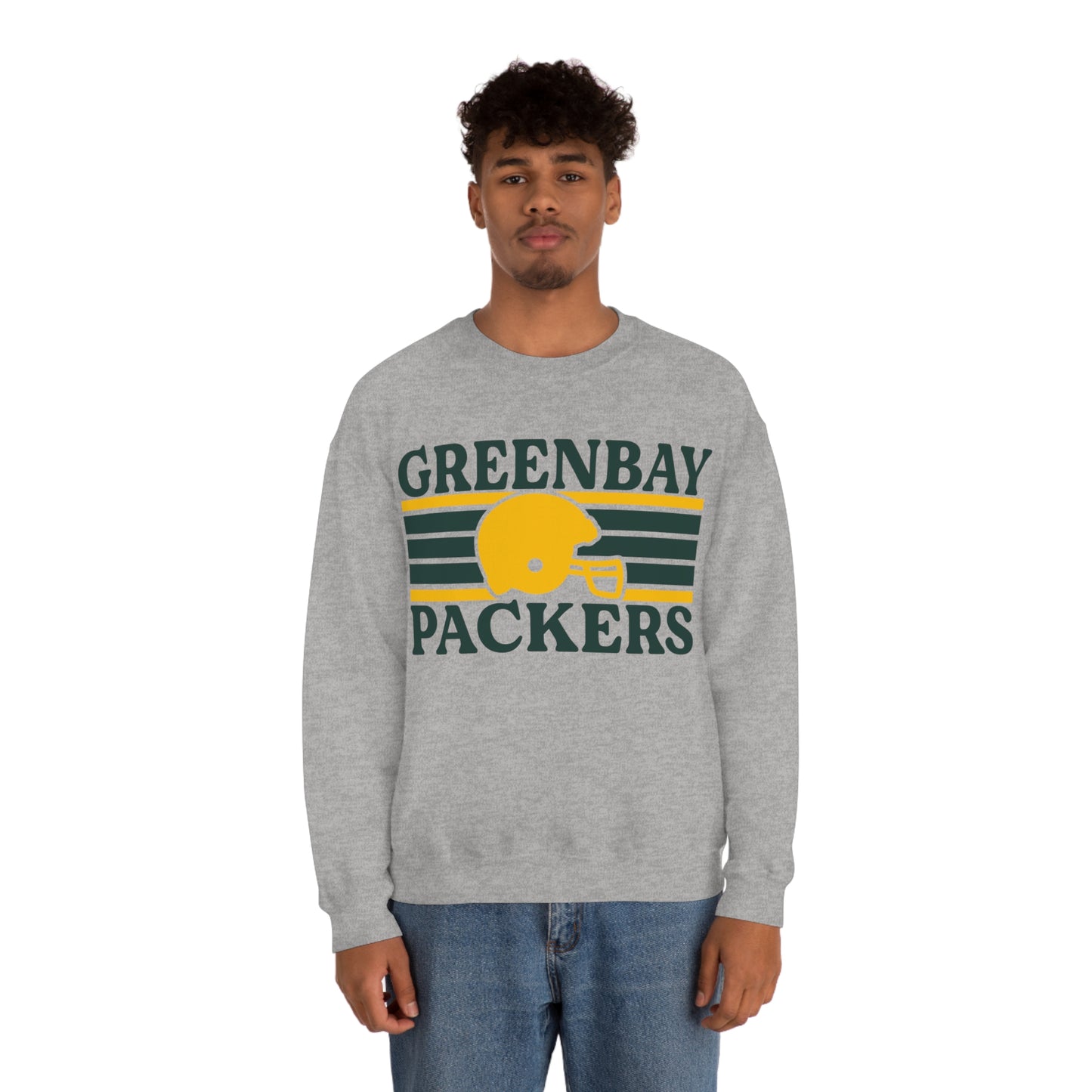Retro Style Green Bay Football Unisex Heavy Blend Crewneck Sweatshirt