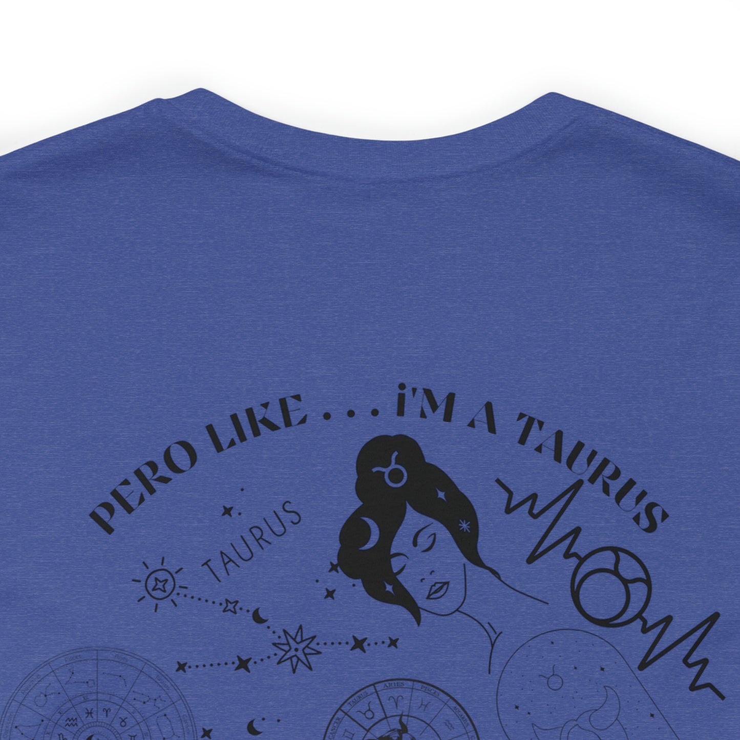 Zodiac Taurus - Astrology Unisex Jersey Short Sleeve Tee Front/Back Print
