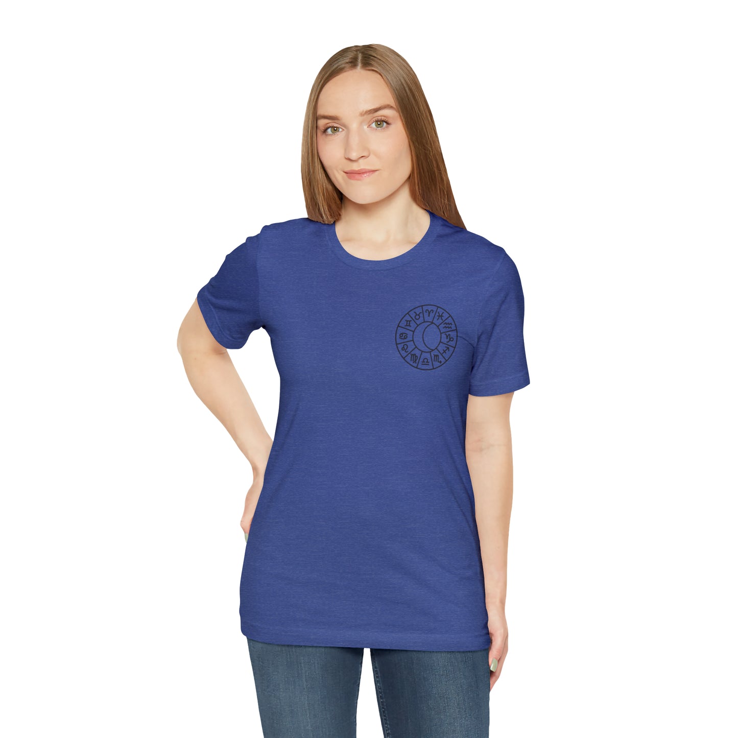 Zodiac Leo - Astrology Unisex Jersey Short Sleeve Tee Front/Back Print